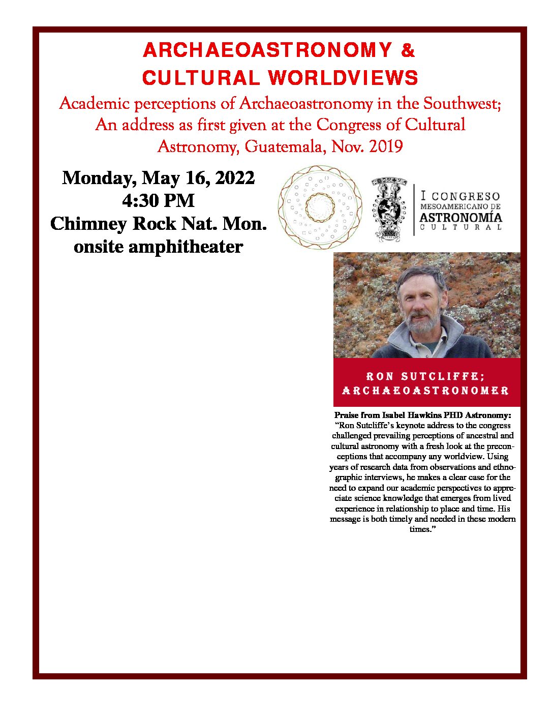 archaeoastronomy mythology flyer 3 30 22