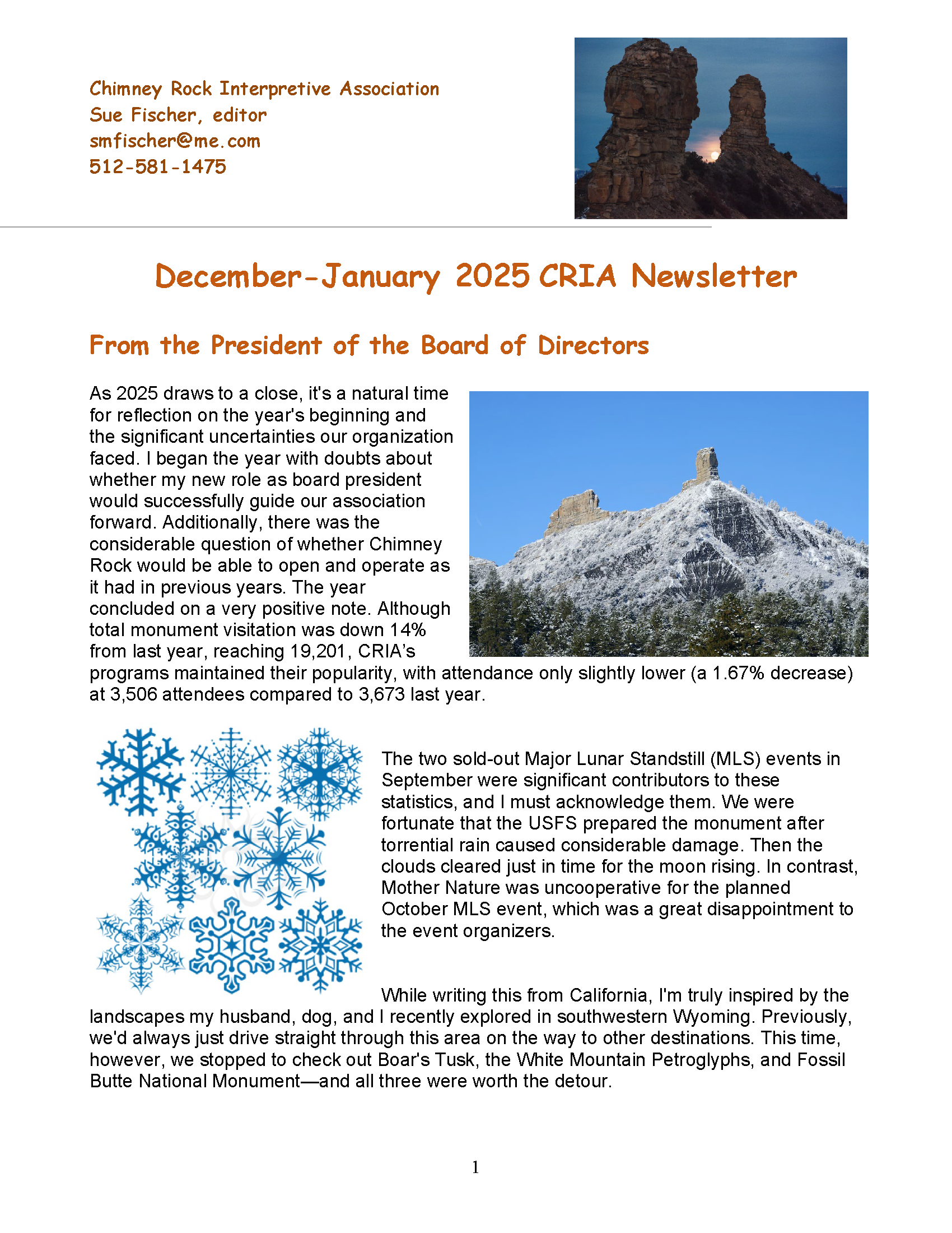 December Newsletter